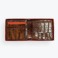 Genuine Kangaroo Leather Men's Wallet - Croc